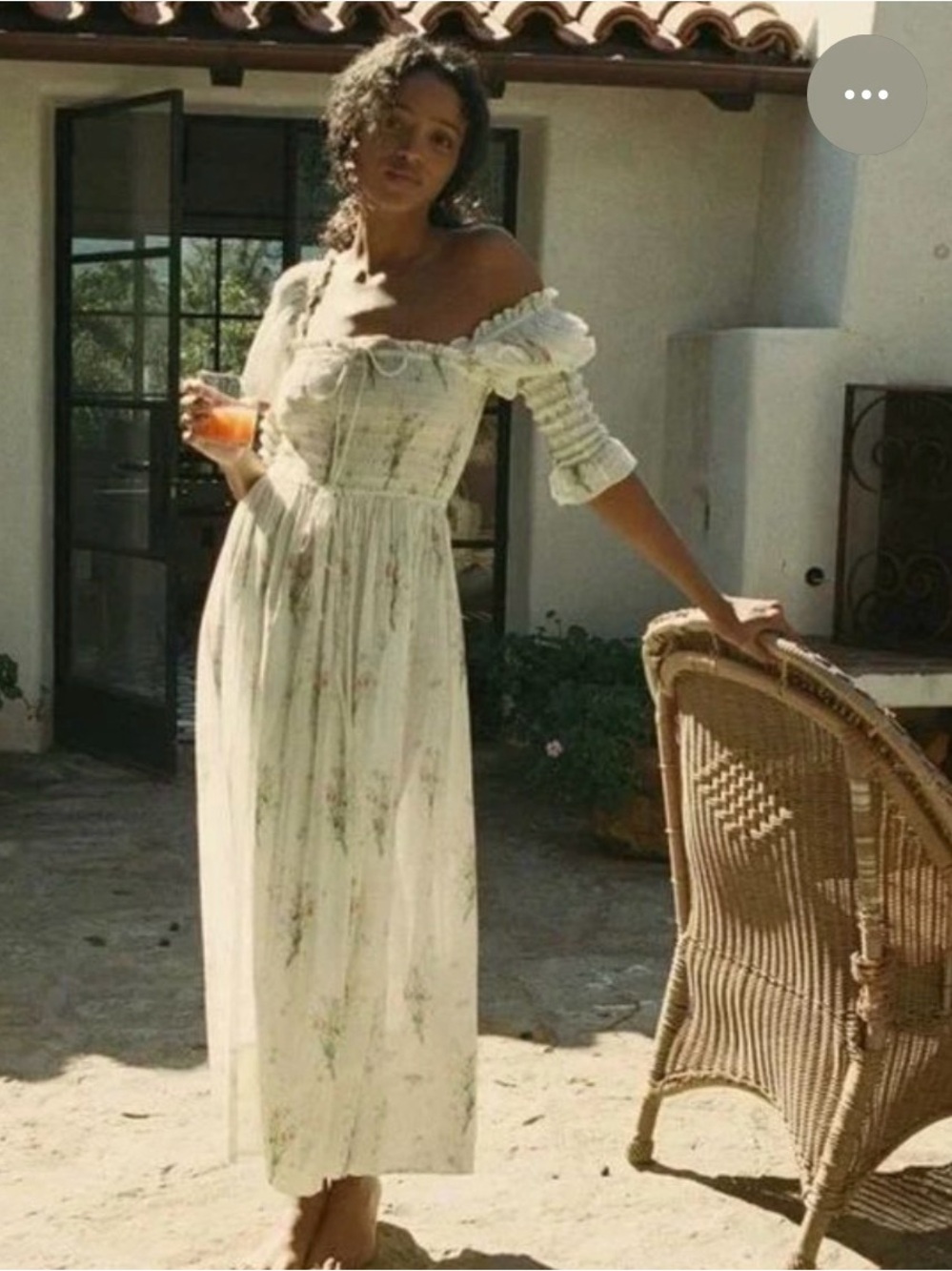 Doen painted bouquet dress